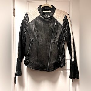 BCBG Leather moto jacket